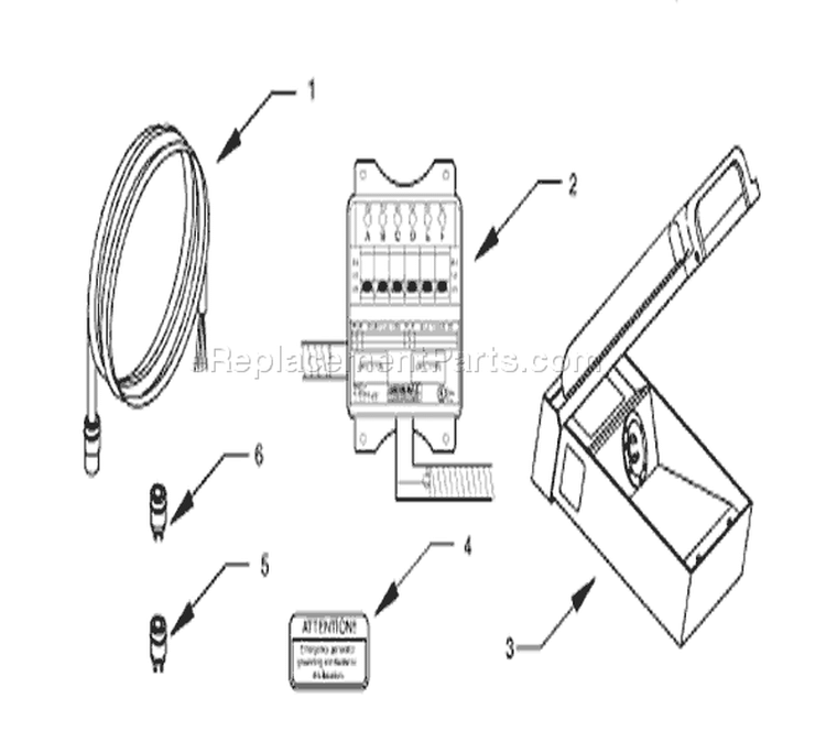 Page C Diagram and Parts List for 1276-1  Briggs and Stratton Generator